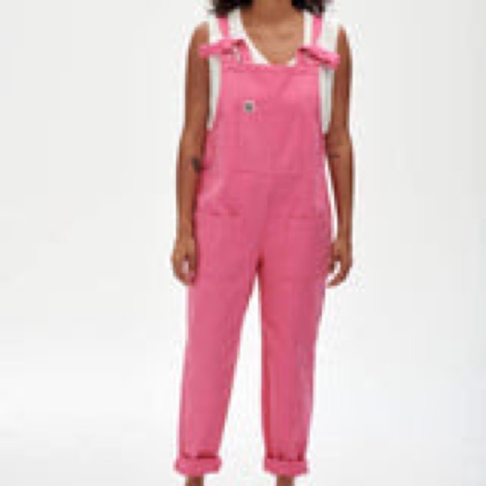 Lucy & Yak pink dungarees NWT fits like 2x/3x